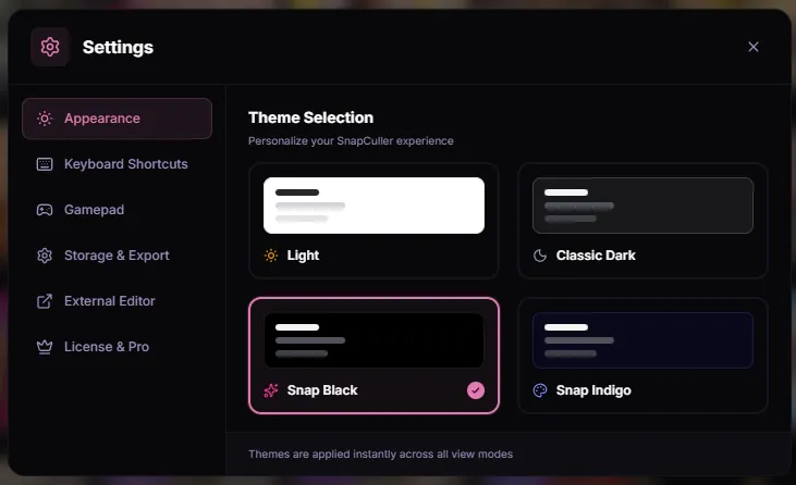 Visual themes